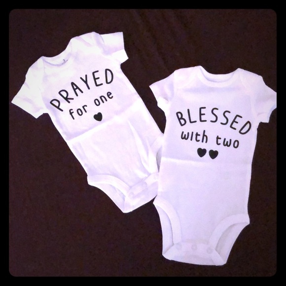 Brand New Set of Twin Onesies, size 3 months - Picture 1 of 3